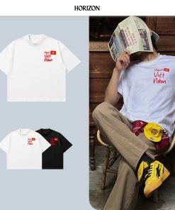 Áo thun PREMIUM - Horizon "Người Việt Nam" | Áo yêu nước Unisex chất liệu vải Cotton co giãn 2 chiều