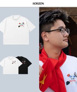 Áo thun PREMIUM - Horizon "Proud Việt Nam" | Áo yêu nước Unisex chất liệu vải Cotton co giãn 2 chiều