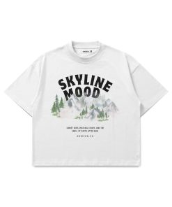 Áo thun Horizon Skyline Unisex Nam Nữ 100% | Form Rộng Boxy Unisex 250GSM