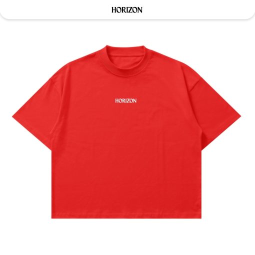 Áo thun Basic Horizon Unisex Nam Nữ 100% | Form Rộng Boxy Unisex 250GSM - Ảnh 3