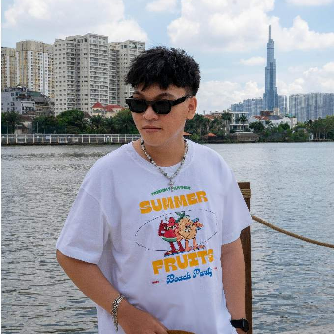 Áo thun Fruits Horizon Unisex Nam Nữ 100% | Form Rộng Boxy Unisex 250GSM - Ảnh 4
