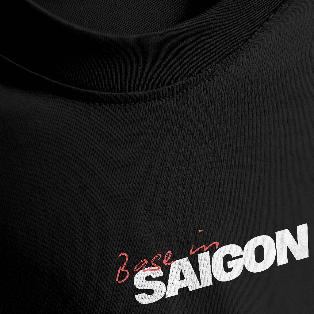 Áo Thun Horizon Base in SAIGON Premium Unisex Nam Nữ| Form Rộng Unisex 250GSM - Ảnh 2