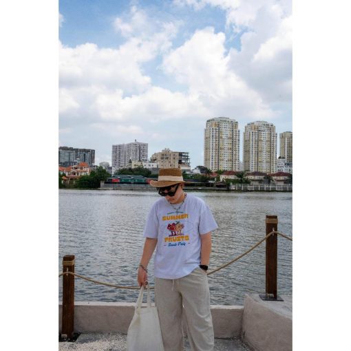 Áo thun Fruits Horizon Unisex Nam Nữ 100% | Form Rộng Boxy Unisex 250GSM - Ảnh 6