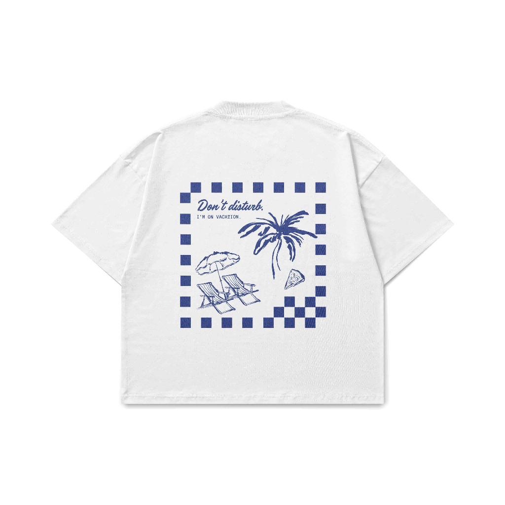 Áo Thun Vacation Premium Unisex Nam Nữ| Form Rộng Unisex 250GSM - Ảnh 4