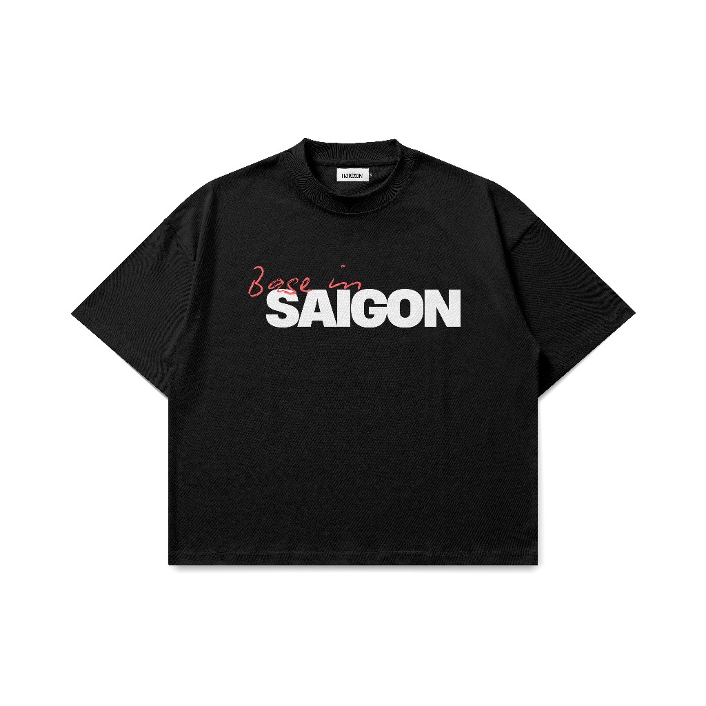 Áo Thun Horizon Base in SAIGON Premium Unisex Nam Nữ| Form Rộng Unisex 250GSM